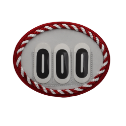 Ovale stvnenumre hvide nuancer - Design Selv.