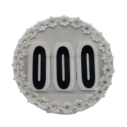 Runde stvnenumre hvide nuancer - Design Selv.