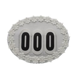 Ovale stvnenumre hvide nuancer - Design Selv.