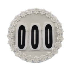 Runde stvnenumre hvide nuancer - Design Selv.