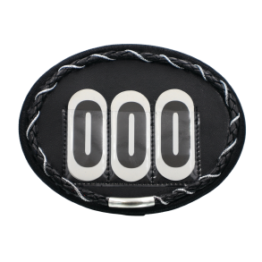 Oval competition numbers black nuances  - Design Yourself.