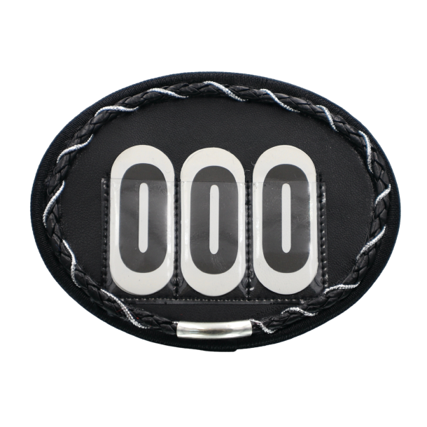 Oval competition numbers black nuances  - Design Yourself.