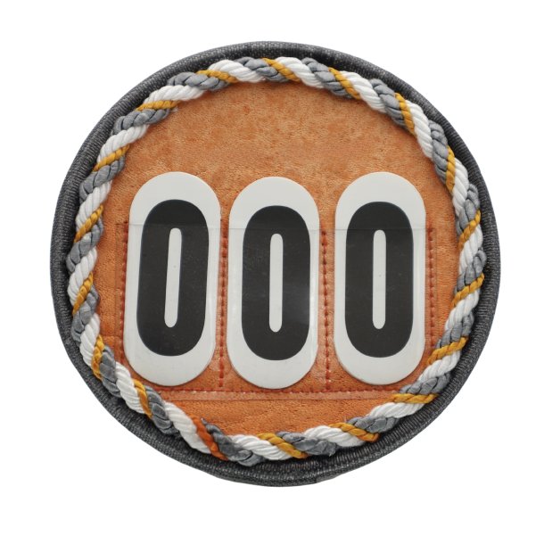 Round competition numbers orange nuances  - Design Yourself.