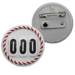 Runde stvnenumre hvide nuancer - Design Selv.