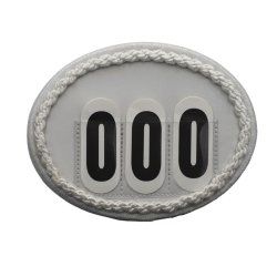 Ovale stvnenumre hvide nuancer - Design Selv.