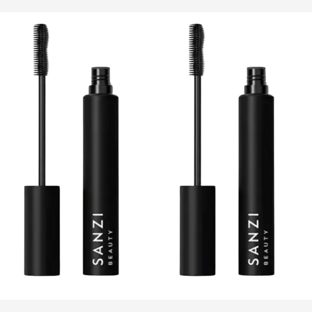 Sanzi Beauty 2 x Mascara Extra Volume Carbon Black With Eyelash Serum 6 ml