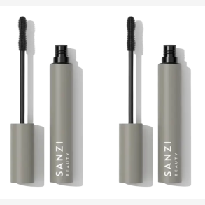 Sanzi Beauty 2 stk Mascara Volume & Curl Black with lash serum 6 ml