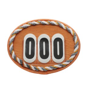 Ovale stvnenumre orange nuancer - Design Selv.