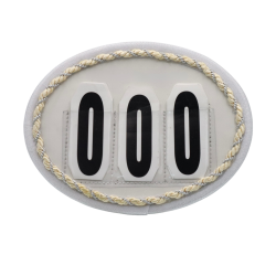 Ovale stvnenumre hvide nuancer - Design Selv.