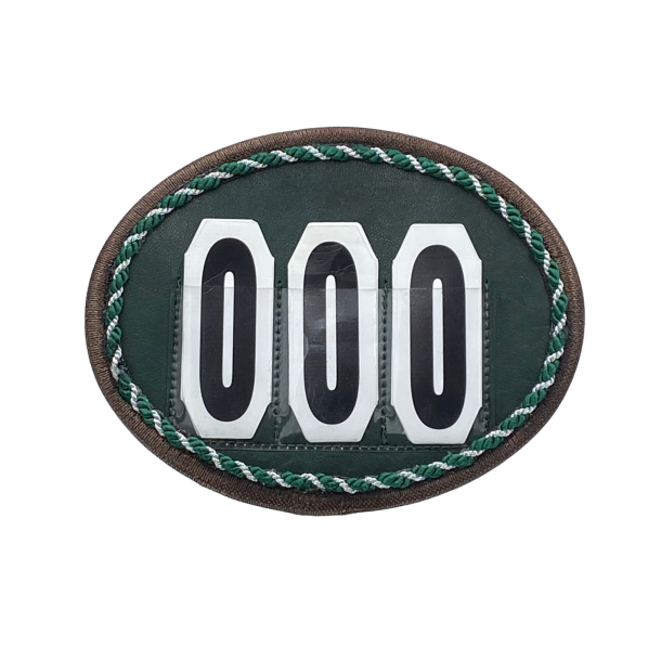 Oval competition numbers green nuances - Design Yourself.