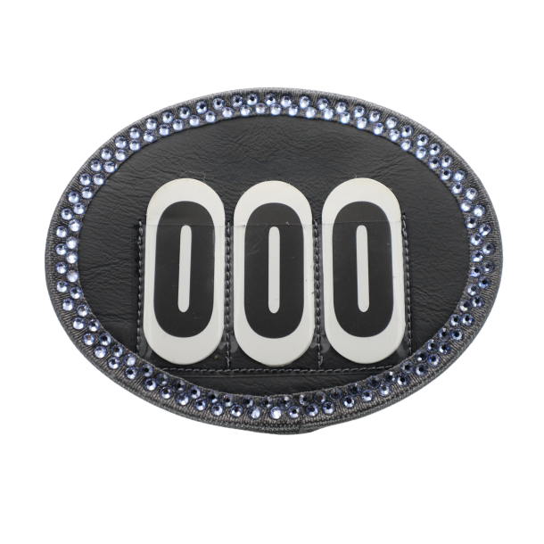 Oval competition numbers grey nuances  - Design Yourself.