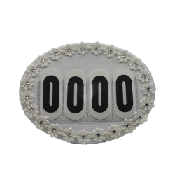 4-Tal's  stvnenumre - Hvide nuancer - Design Selv.